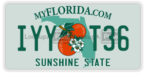 IYYT36  license plate in FL