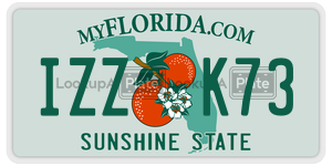 IZZK73  license plate in FL