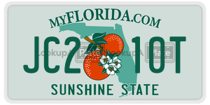 JC210T license plate in Florida