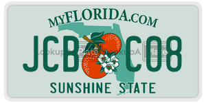 JCBC08  license plate in FL