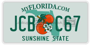 JCBC67 license plate in Florida