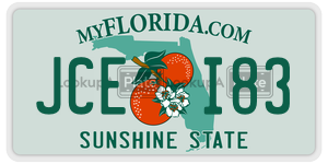 JCEI83  license plate in FL