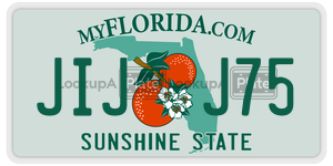 JIJJ75  license plate in FL