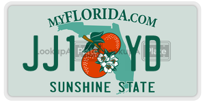 JJ1YD license plate in Florida