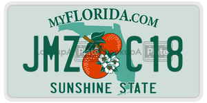 JMZC18  license plate in FL