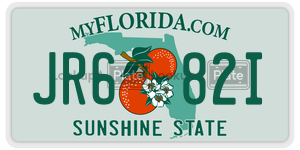 JR682I  license plate in FL