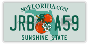JRBA59  license plate in FL