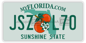 JSZL70  license plate in FL