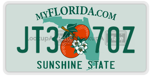 JT370Z license plate in Florida