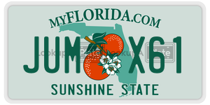 JUMX61  license plate in FL