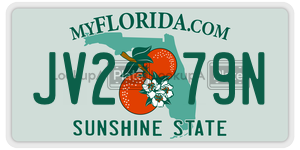 JV279N  license plate in FL