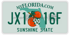JX116F  license plate in FL