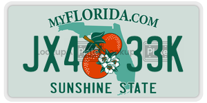 JX433K  license plate in FL