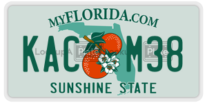 KACM38  license plate in FL