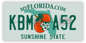 KBMA52  license plate in FL