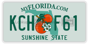 KCHF61  license plate in FL