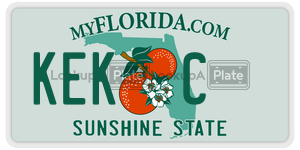 KEKC  license plate in FL