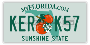 KERK57 license plate in Florida