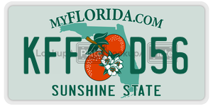 KFFD56  license plate in FL