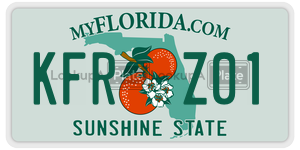 KFRZ01  license plate in FL