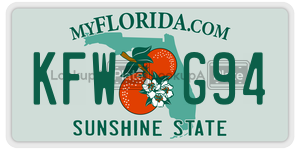 KFWG94 license plate in Florida