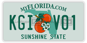 KGIV01  license plate in FL