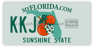 KKJ license plate in Florida