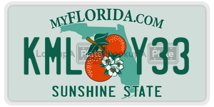 KMLY33 license plate in Florida