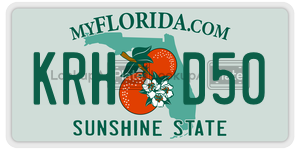 KRHD50  license plate in FL