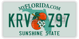 KRVZ97 license plate in Florida