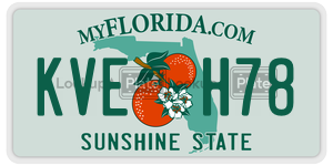 KVEH78 license plate in Florida