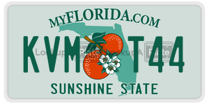 KVMT44  license plate in FL