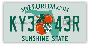KY343R  license plate in FL