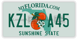 KZLA45  license plate in FL