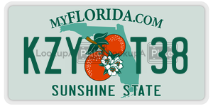 KZYT38  license plate in FL