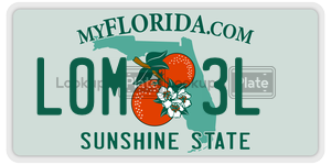 L0M3L license plate in Florida