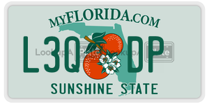L3QDP  license plate in FL