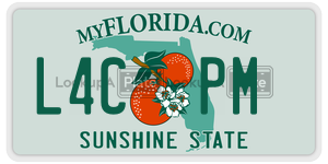 L4CPM license plate in Florida