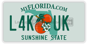L4KUK  license plate in FL