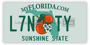 L7NTY  license plate in FL