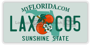 LAXC05 license plate in Florida