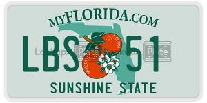 LBS51  license plate in FL