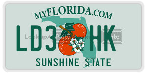 LD3HK license plate in Florida