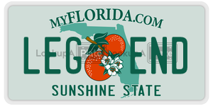 LEGEND license plate in Florida