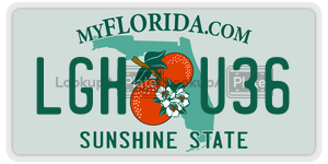 LGHU36  license plate in FL
