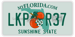LKPR37  license plate in FL