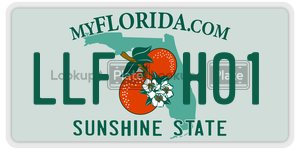 LLFH01  license plate in FL