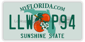 LLWP94 license plate in Florida