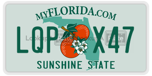 LQPX47 license plate in Florida