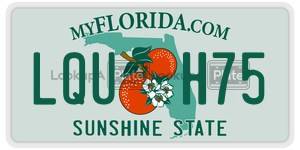 LQUH75 license plate in Florida